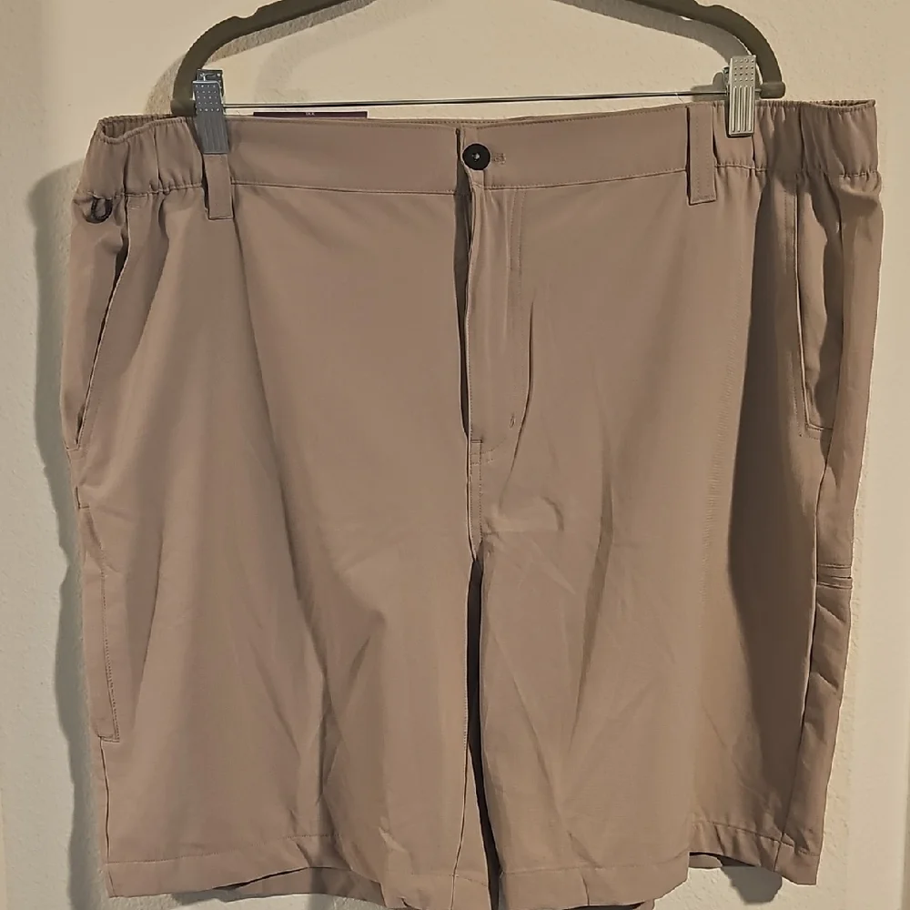 Eddie Bauer Men's Khaki Flat Front Shorts